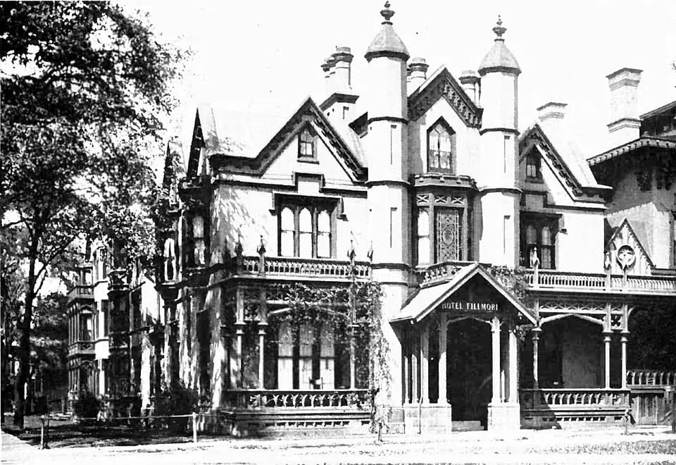 Millard Fillmore - Photograph of the home of Millard Fillmore in Buffalo, New York, around 1914