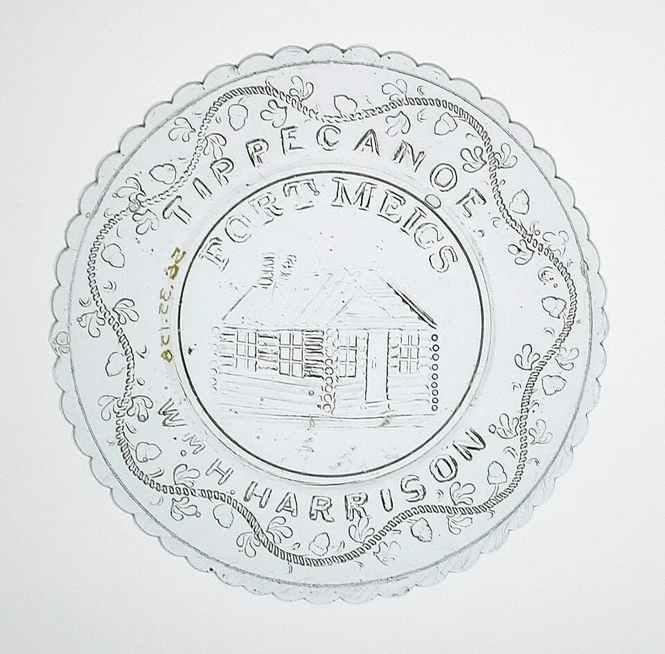 William Henry Harrison - United States, probably Midwest, circa 1840
Furnishings; Serviceware
Pressed clear glass
Gift of the Reverend W. Daniel Quattlebaum in memory of Edith Brockett Quattlebaum (56