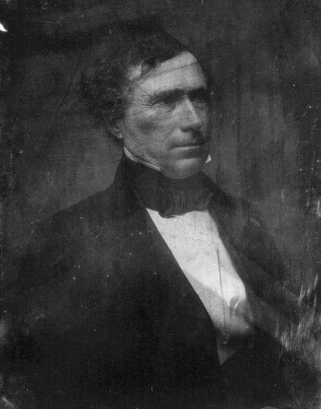 Franklin Pierce - Daguerreotype of Franklin Pierce (1804–1869), 14th president of the United States. Pierce, a Democrat, served from 1853 to 1857 and was rejected by his party for a second term; his m