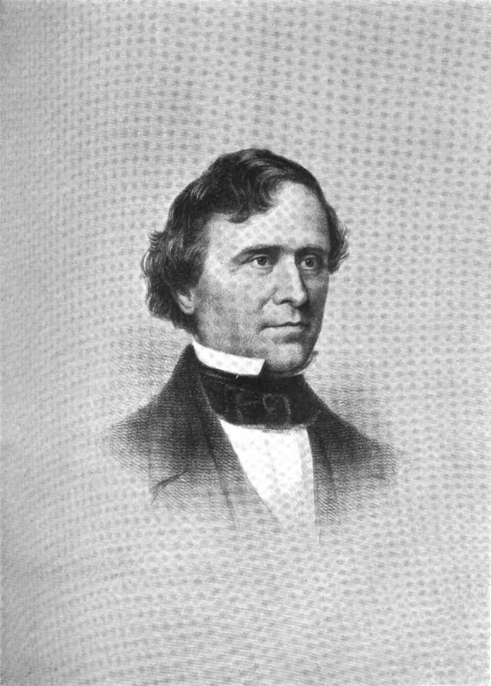 Franklin Pierce - Portrait engraving of President of the United States Franklin Pierce