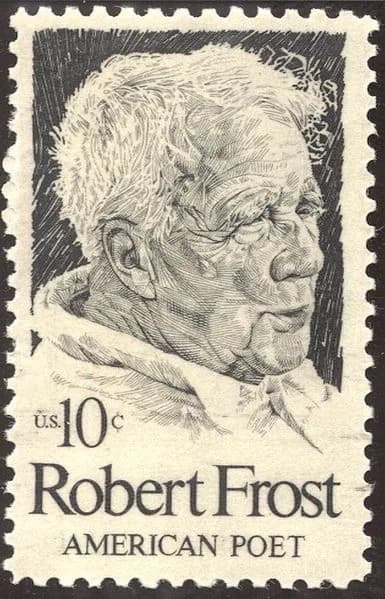 Robert Frost - U.S stamp issued for the centennial of the poet Robert Frost.