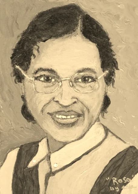 Rosa Parks - Variation of original painting of Rosa Parks by artist Rachelle Pavlova