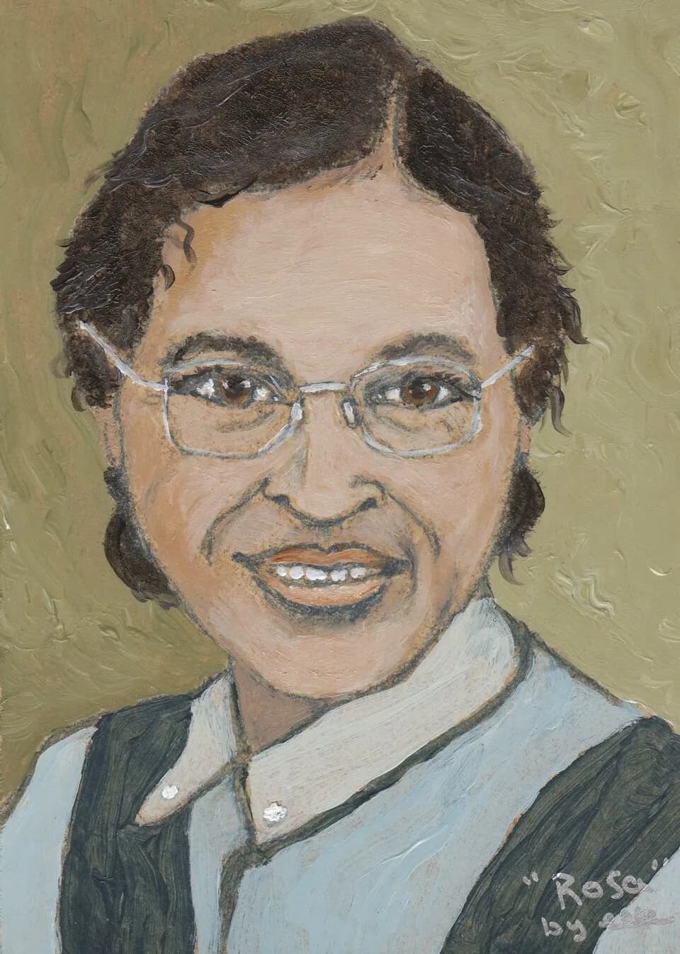 Rosa Parks - Painting of Rosa Parks by Rachelle Pavlova