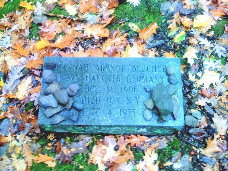 Hannah Arendt - Hannah Arendt's gravestone from the Bard College cemetery in Annandale-on-Hudson, New York.