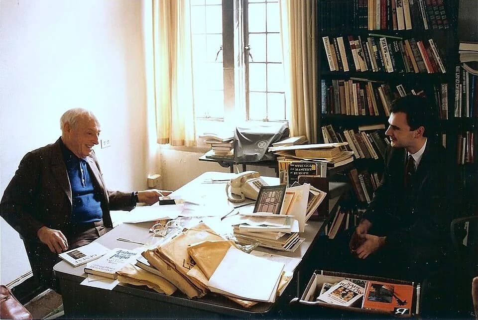Saul Bellow - Photograph taken during the Stojanovic's interview with Saul Bellow at the University of Chicago.
