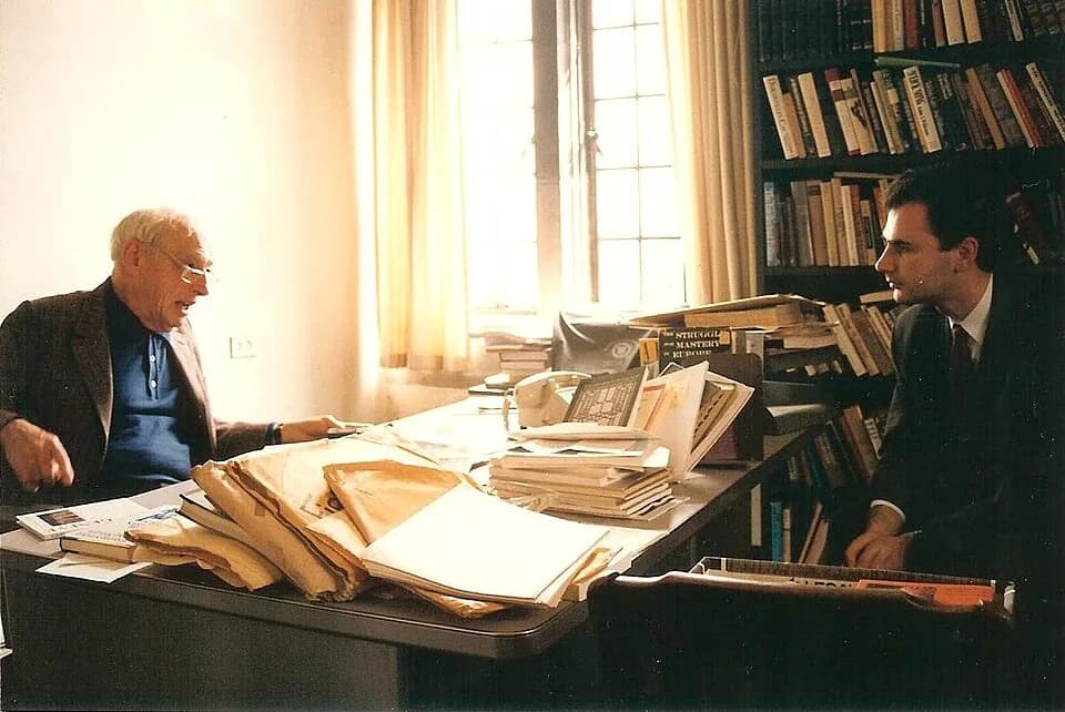 Saul Bellow - Photograph taken during the Stojanovic's interview with Saul Bellow at the University of Chicago.