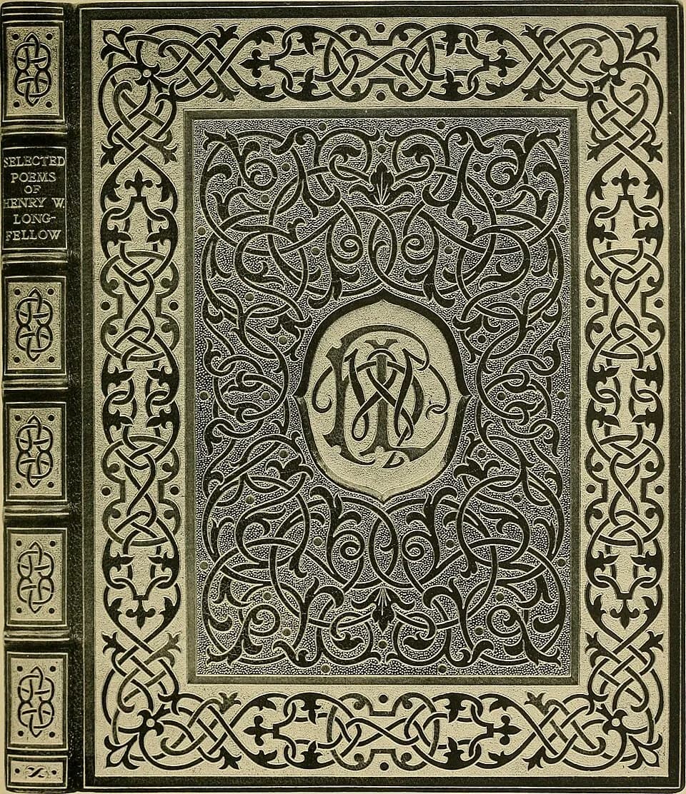 Henry Wadsworth Longfellow - Identifier: examplesofbookbi00robe (find matches)
Title: Examples of bookbinding executed by Robt. Rivière & Son : exhibited at the Leipzig Exhibition in 1914 for a fe