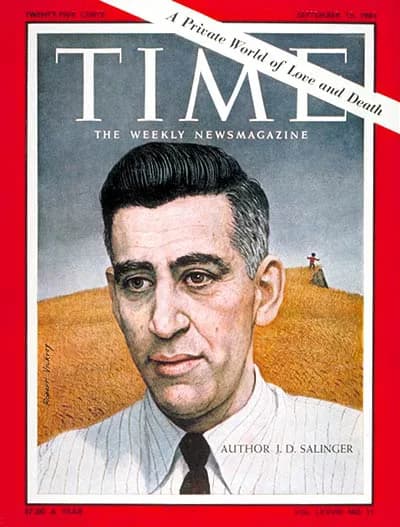 J. D. Salinger - Time magazine, Volume 78 Issue 11. Front cover is an illustration of J. D. Salinger.