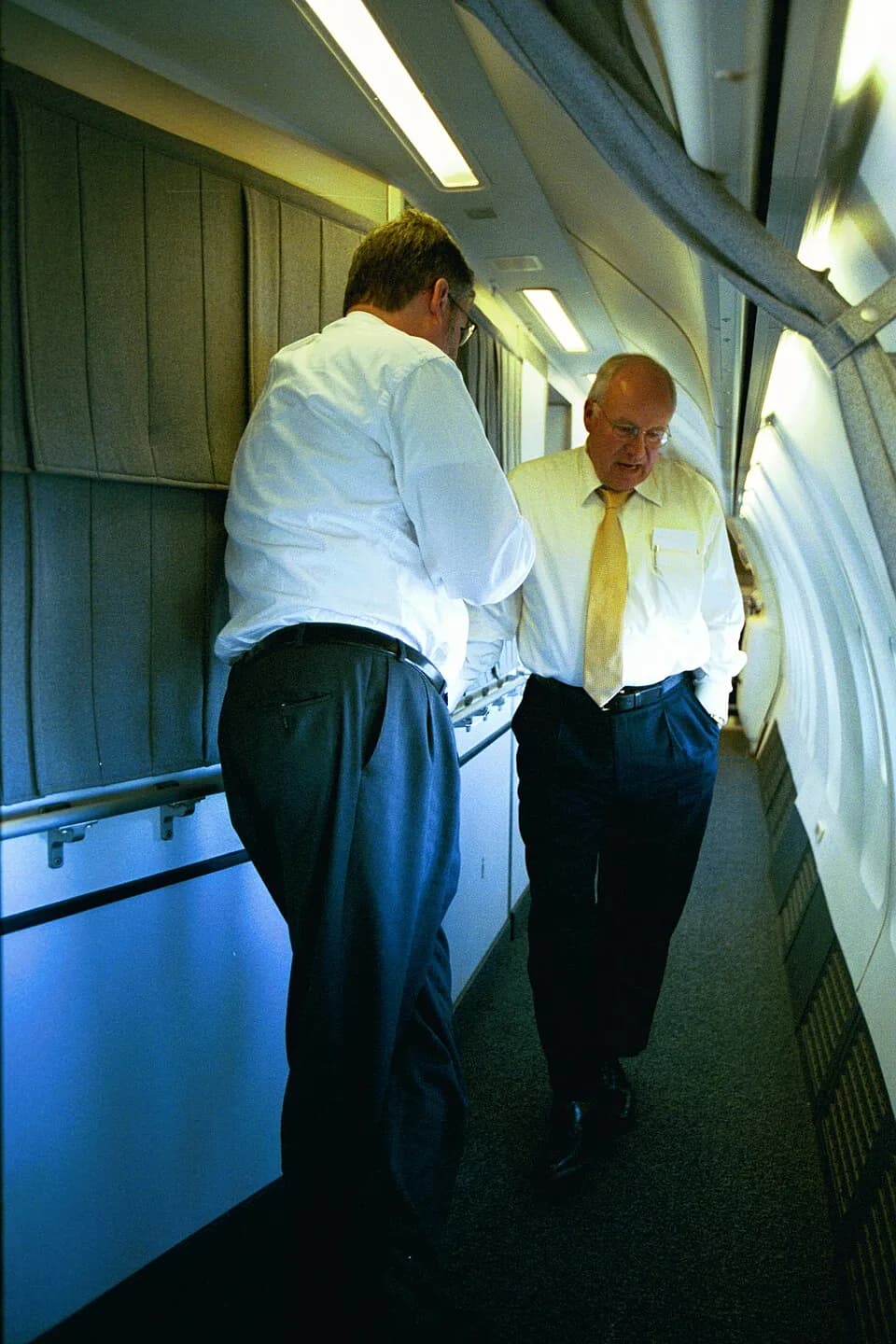 Dick Cheney - Vice President Cheney Talks with David Addington Aboard Air Force Two - DPLA - 801ba9ebf5a3e14d180cd498c929901d.jpg