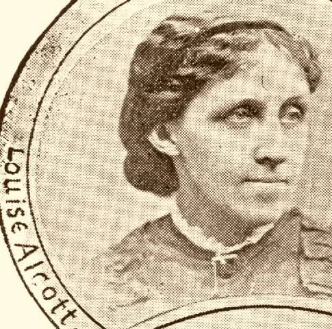Louisa May Alcott - Old book or newspaper headshot of Louisa May Alcott (November 29, 1832 – March 6, 1888), an American novelist.
