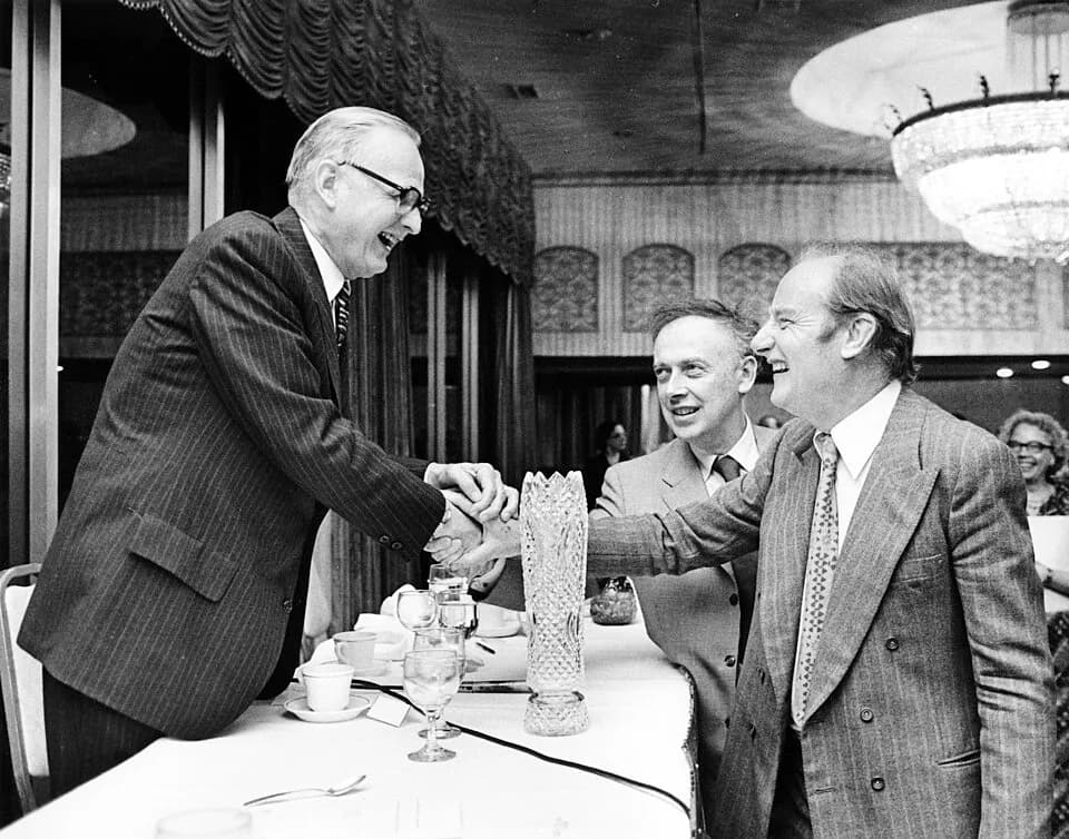 James Watson - Maclyn McCarty (June 9, 1911, to January 2, 2005) with Francis Crick and James D. Watson