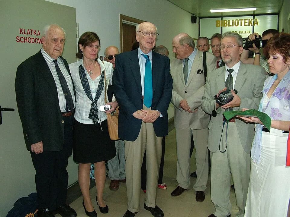 James Watson - J. D. Watson and Wacław Szybalski in IBB PAN in Warsaw, 2008-06-24.