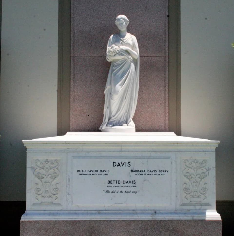 Bette Davis - Tomb of Bette Davis