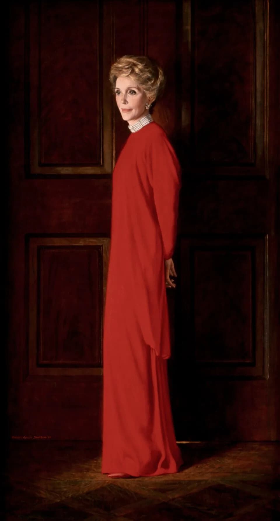 Nancy Reagan - First Lady Nancy Reagan's official White House portrait