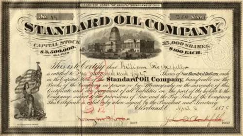 John D. Rockefeller - Standard Oil's Stock