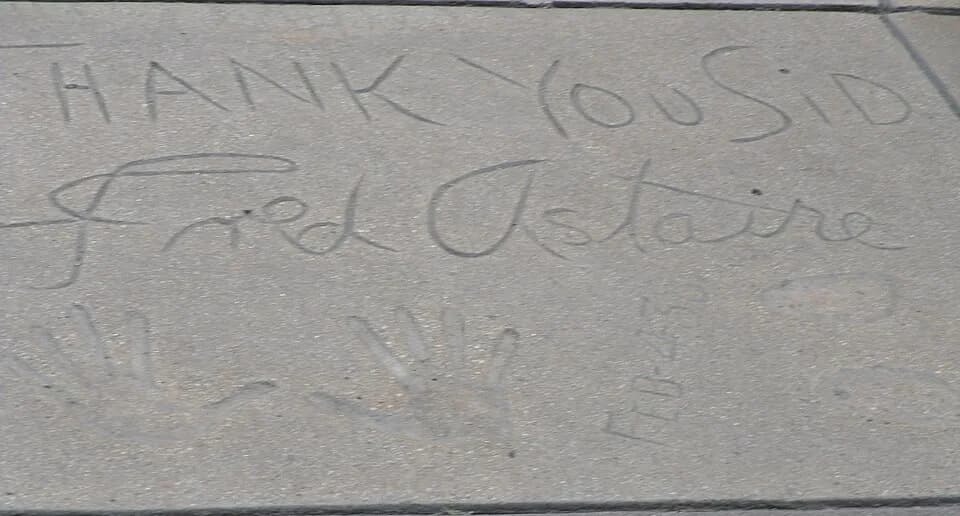 Fred Astaire - Fred Astaire's signature at Grauman's Chinese Theatre
