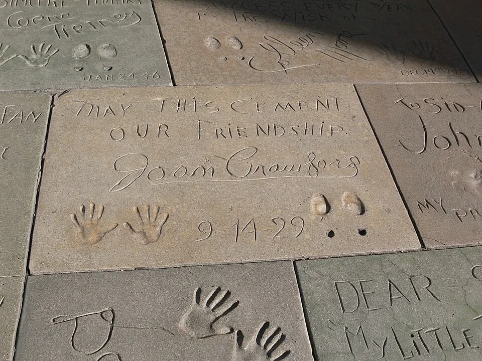 Joan Crawford - Courtyard of Grauman's Chinese Theatre, Hollywood Boulevard, Los Angeles