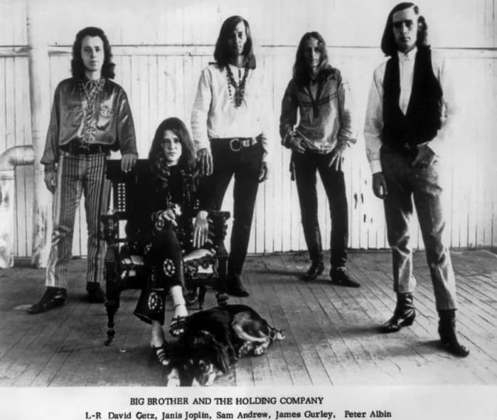 Janis Joplin - Publicity photo of Janis Joplin and Big Brother and the Holding Company.