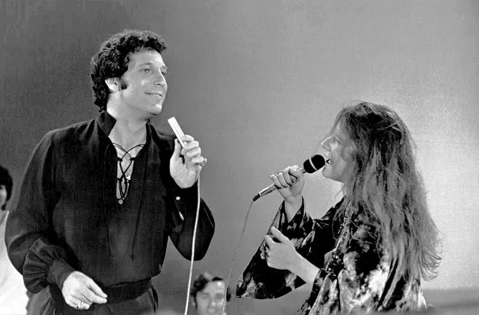 Janis Joplin - Photo of Janis Joplin and Tom Jones from the television program This is Tom Jones.