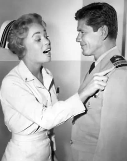 Charles Bronson - Publicity photo of Charles Bronson and Abby Dalton from the television program Hennessey.