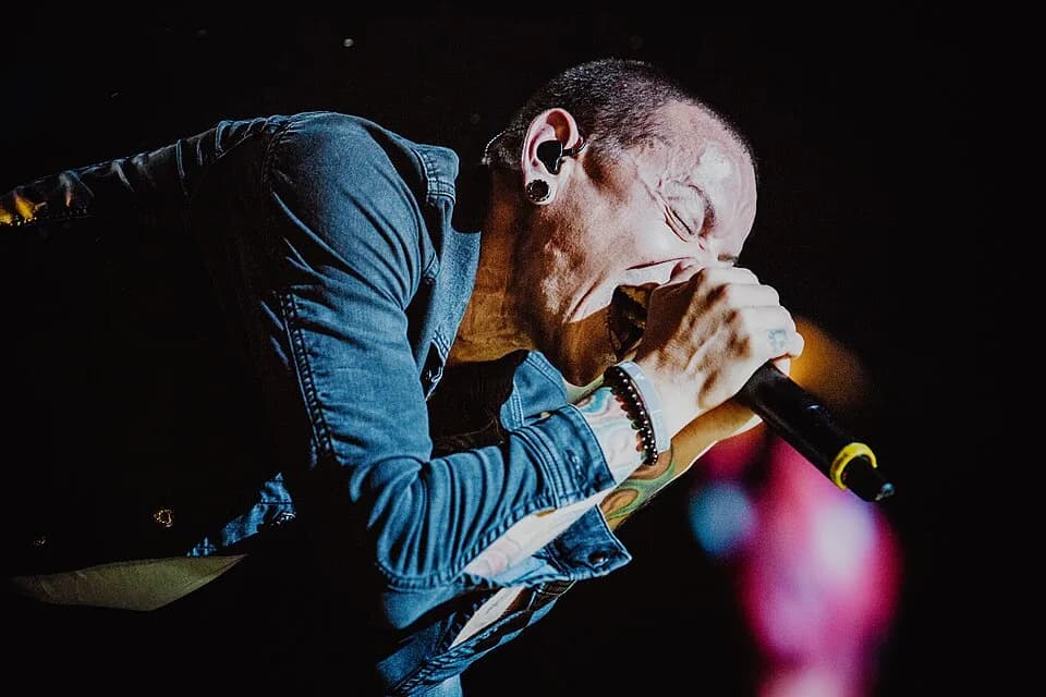 Chester Bennington - Koncert zespołu Linkin Park na Stadionie Miejskim w Rybniku, fot. Jakub Janecki