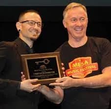 Chester Bennington - Chester Bennington is awarded keys to the city by Mesa Mayor John Giles