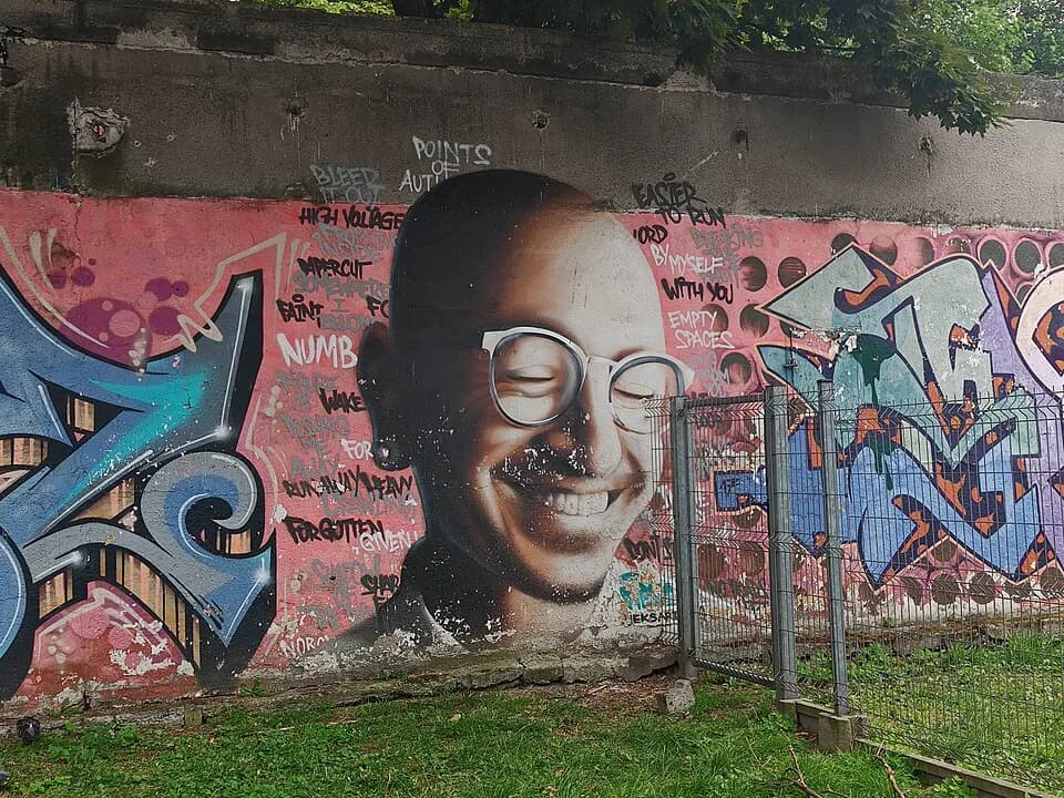 Chester Bennington - Chester Bennington mural, Kraków