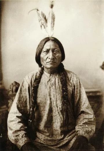 Sitting Bull - Sitting Bull by D F Barry 1884 original cabinet card