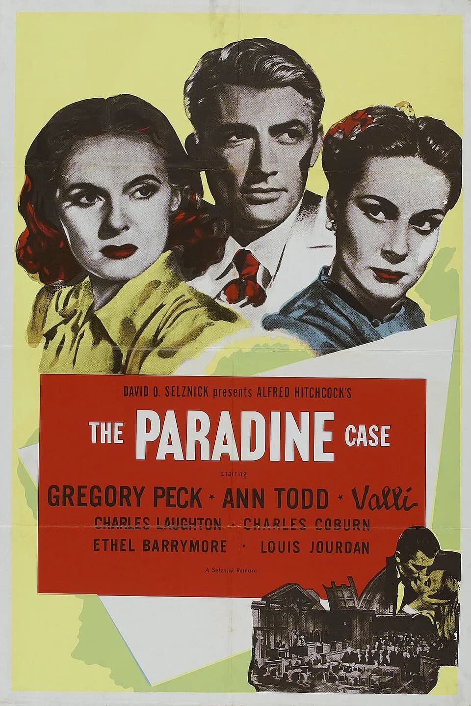 Gregory Peck - Poster for the 1947 film The Paradine Case