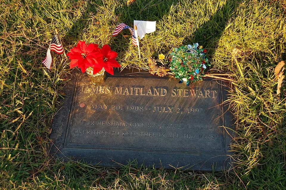 James Stewart - James Stewart's grave at Forest Lawn Cemetery in Glendale, California. December 2011.
