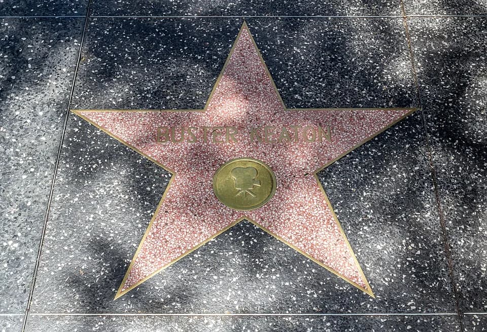 Buster Keaton - Star “Buster Keaton” at the Hollywood Boulevard in Los Angeles, California, USA