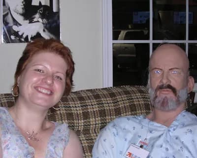 Philip K. Dick - Tammy Green and Philip K Dick Android in the Nextfest Exhibition at Navy Pier