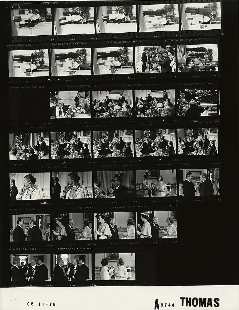 Margaret Mead - The photo contact sheet, identified as A9744 by the White House Photographic Office (WHPO), is housed at the Gerald R. Ford Presidential Library, a branch of the National Archives and 