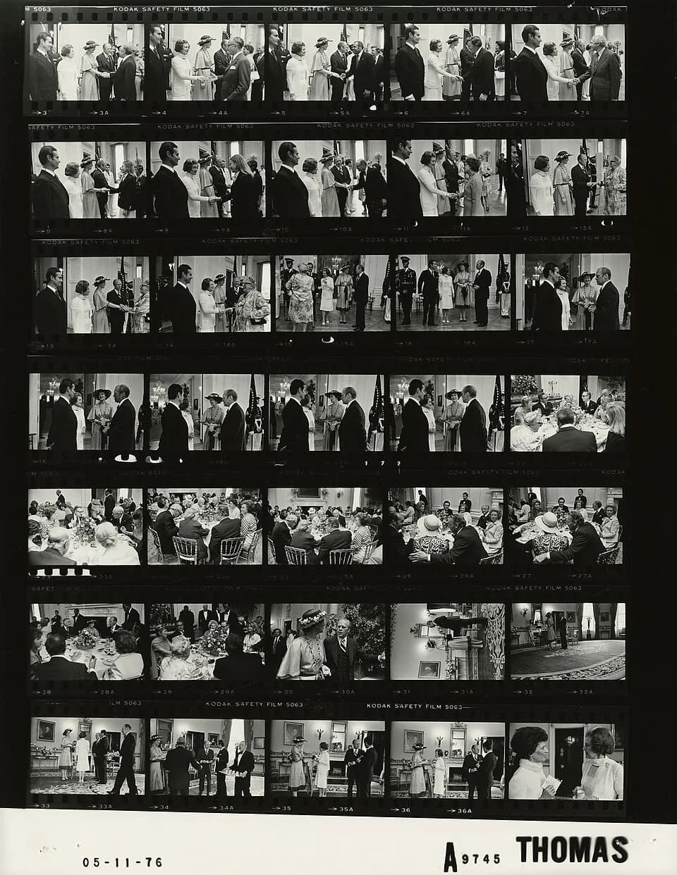 Margaret Mead - The photo contact sheet, identified as A9745 by the White House Photographic Office (WHPO), is housed at the Gerald R. Ford Presidential Library, a branch of the National Archives and 