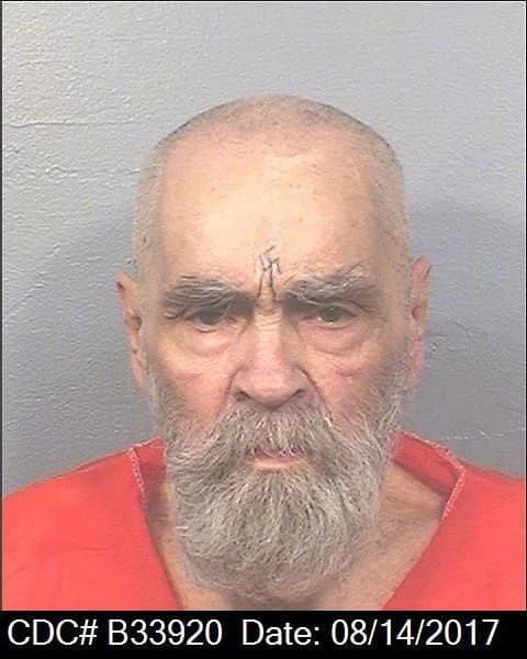 Charles Manson - Charles Manson prison photo taken August 14, 2017