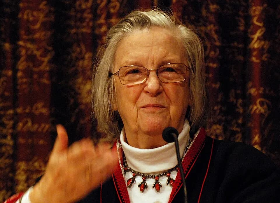 Elinor Ostrom - Press conference with the laureates of the memorial prize in economic sciences 2009 at the KVA: Elinor Ostrom.