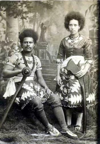 P. T. Barnum - Fijian cannibals in PT Barnum's Circus, United States. Carte de visite photograph, c 1872-3. Author possibly Weed, C.L., American photographer, 1824-1903.