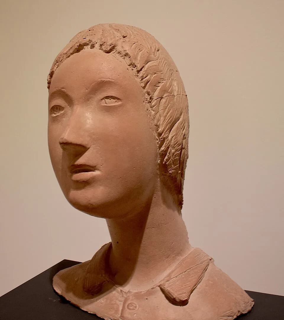 Lillian Gish - Arturo Martini, Ritratto di Lillian Gish, (1913-1914), terracotta , cm 39x 31 x 23, Venezia, Ca' Pesaro - Galleria Internazionale d'Arte Moderna