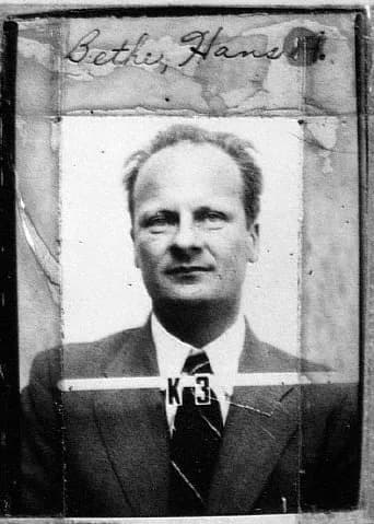 Hans Bethe - Hans Bethe ID badge.png