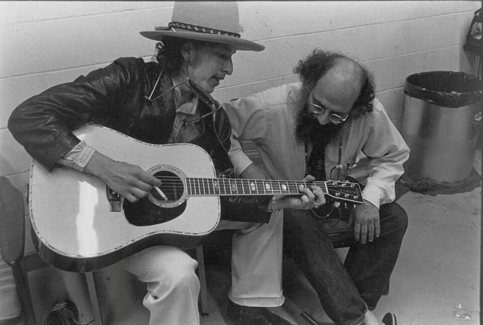 Allen Ginsberg - Depicted people: Allen Ginsberg and Bob Dylan