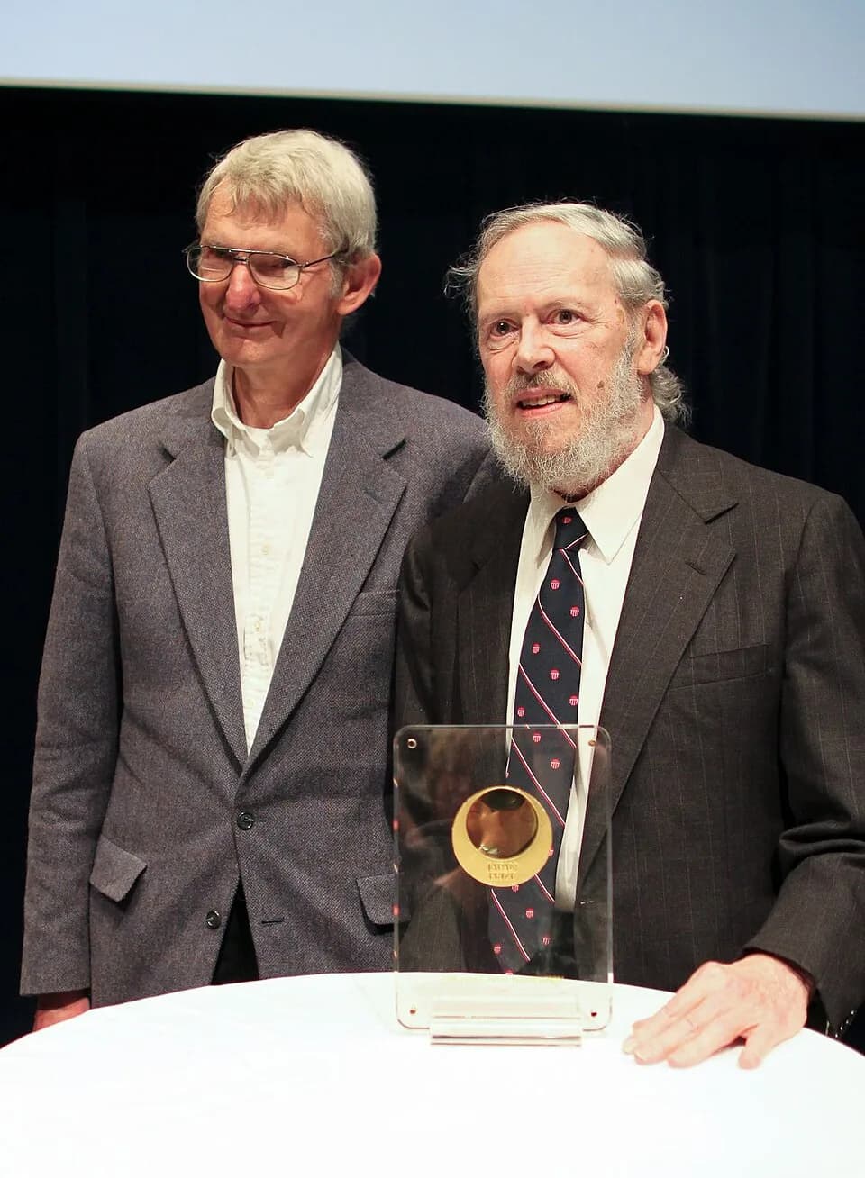 Dennis M. Ritchie - Dennis Ritchie at Japan Prize Foundation ceremony with former colleague Douglas (Doug) McIlroy in May 2011.