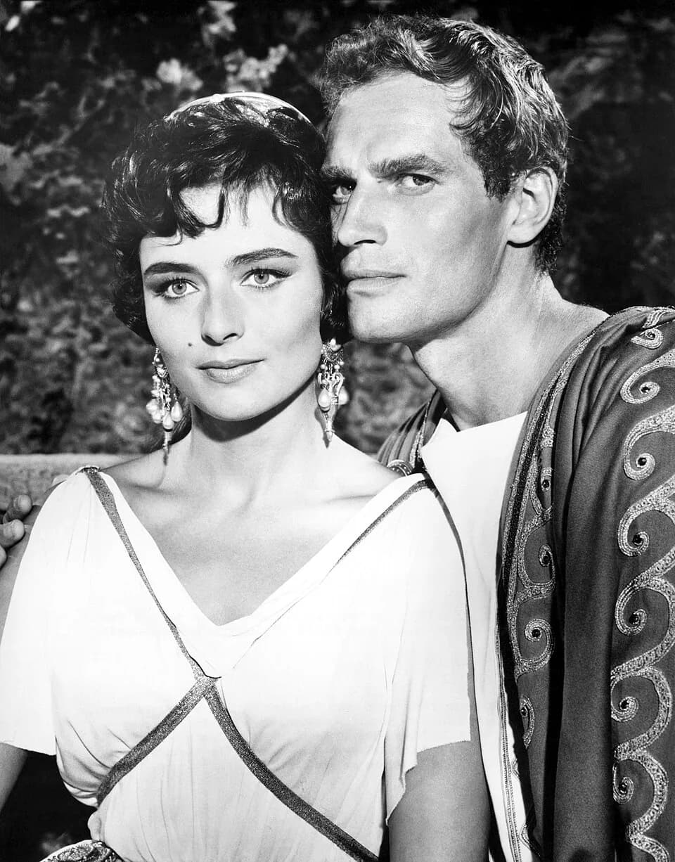 Charlton Heston - Marina Berti & Charlton Heston in Ben-Hur - publicity still