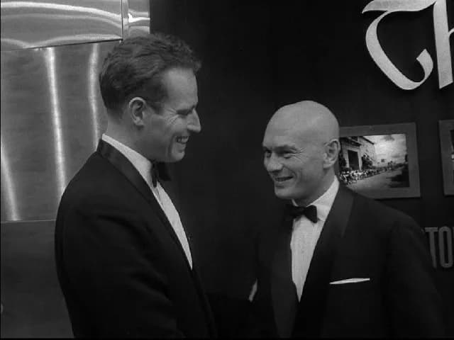 Charlton Heston - Charlton Heston and Yul Brynner at the New York premiere of The Ten Commandments.