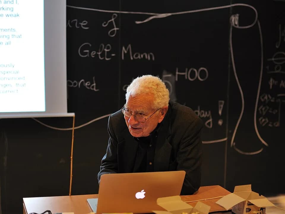 Murray Gell-Mann - Murray Gell-Mann visiting ICRANet site in Nice, France, 07/06/2012
Lection