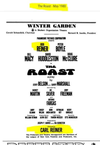 Carl Reiner - Carl Reiner is the director as I stated , I saw the play in Boston and met the performers after the show! Jim B