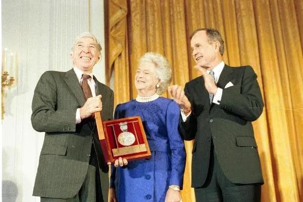 John Updike - John Updike with Bushes.jpg