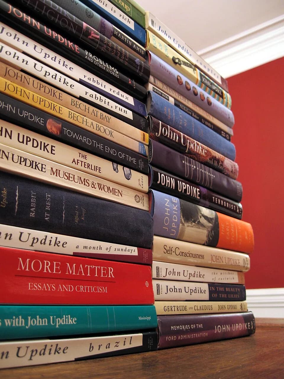 John Updike - 928 about John Updike. And 9,785 by John Updike. (More, if I could find several apparently-lost volumes. If I lent you an Updike at some point, you've had it too long and I would like it