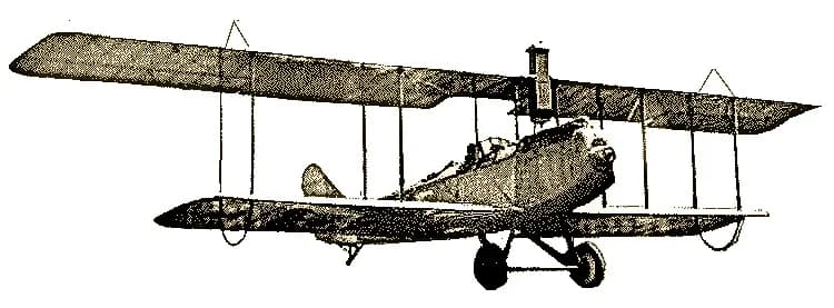 Charles Lindbergh - Lincoln Standard biplane illustration