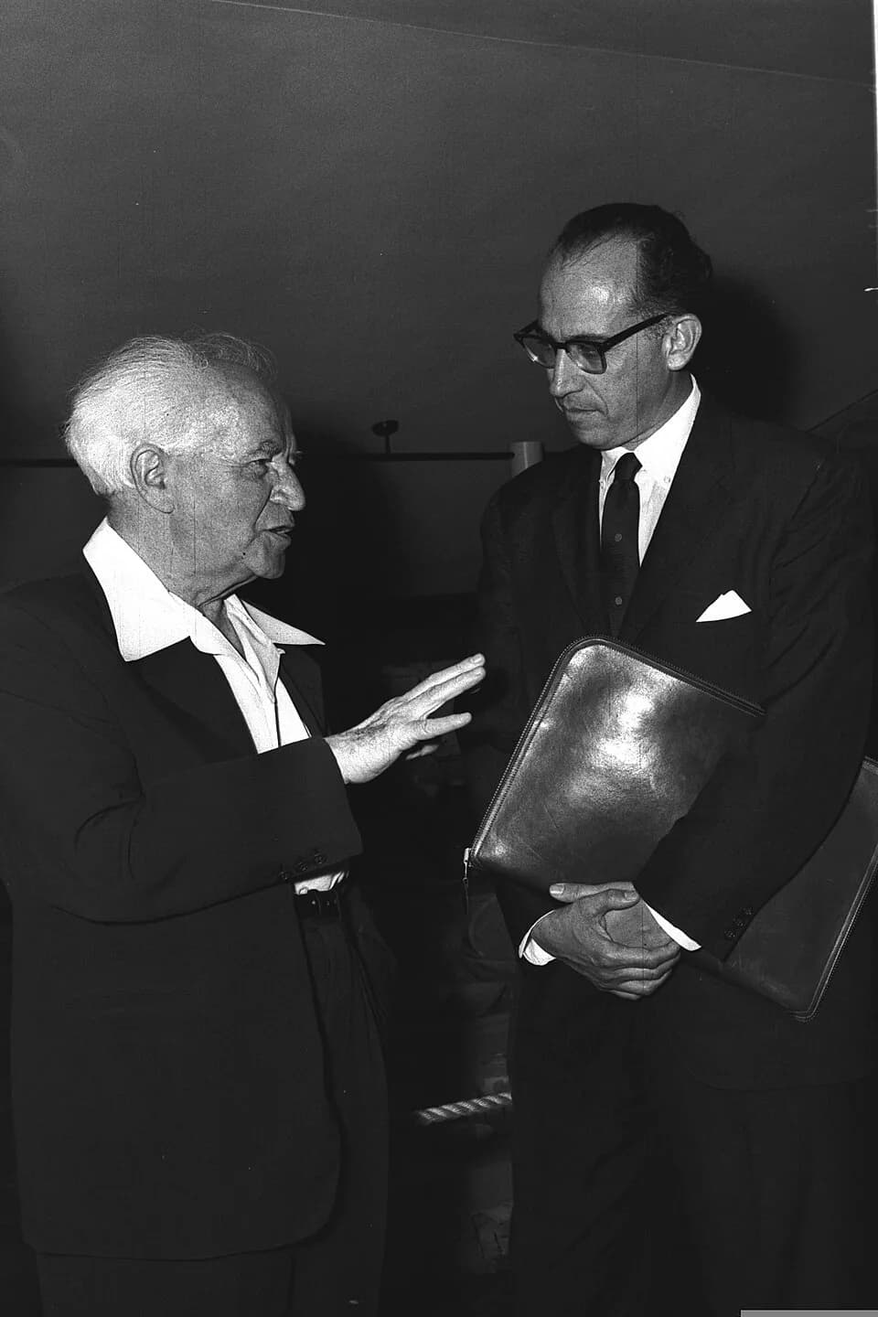 Jonas Salk - Jonas Salk with David Ben Gurion in Jerusalem, May 1, 1959