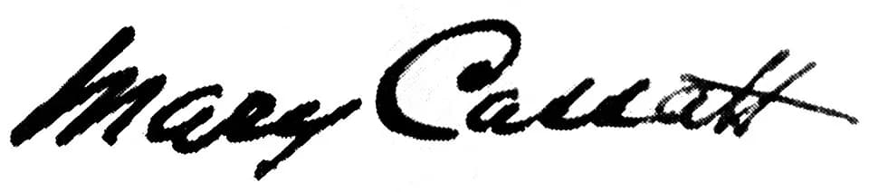 Mary Cassatt - The signature of Mary Cassatt